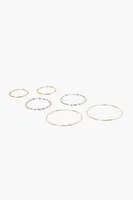 Women's Twisted Hoop Earring Set in Gold/Silver