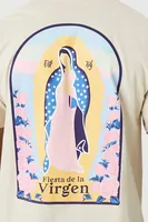 Men Fiesta De La Virgen Graphic Tee in Taupe, XXL