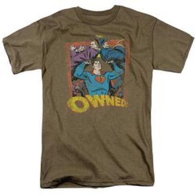 SUPERMAN OWNED - S/S ADULT 18/1 - MILITARY GREEN T-Shirt