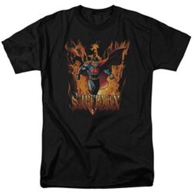 SUPERMAN THROUGH THE FIRE - S/S ADULT 18/1 - ROYAL T-Shirt