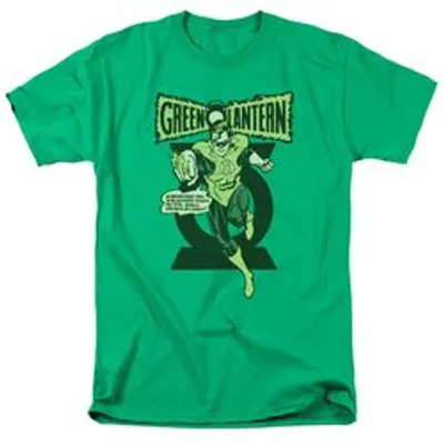 GREEN LANTERN RETRO OATH - S/S ADULT 18/1 - KELLY GREEN T-Shirt