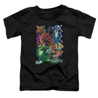 GREEN LANTERN BLACKEST GROUP - S/S TODDLER TEE - BLACK - T-Shirt