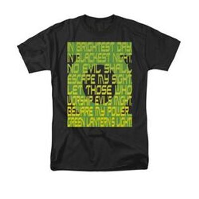 Green Lantern Oath Black T-Shirt