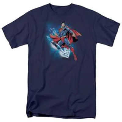 SUPERMAN CRYSTALLIZE - S/S ADULT 18/1 - RED T-Shirt