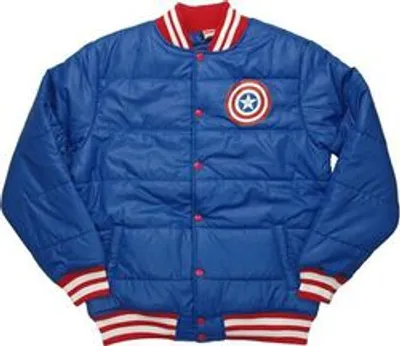 Captain America Shield Puffy Jacket