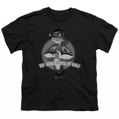 POPEYE SOMES OF THIS - S/S YOUTH 18/1 - BLACK T-Shirt