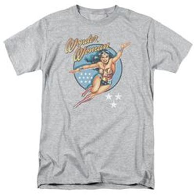 DCO WONDER WOMAN VINTAGE - S/S ADULT 18/1 - CHARCOAL T-Shirt