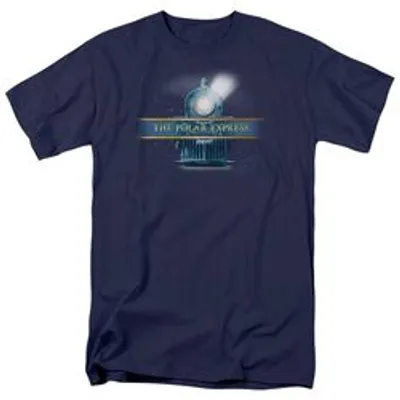 POLAR EXPRESS TRAIN LOGO-S/S ADULT 18/1 - NAVY T-Shirt