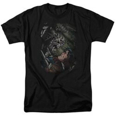 SUPERMAN EPIC BATTLE - S/S ADULT 18/1 - ROYAL T-Shirt