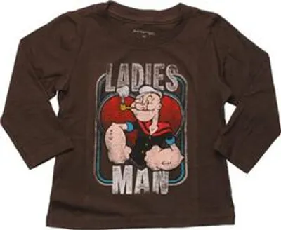 Popeye Ladies Man Long Sleeve Toddler T-Shirt