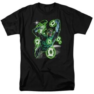 GREEN LANTERN EARTH SECTOR-S/S ADULT 18/1 - NAVY T-Shirt