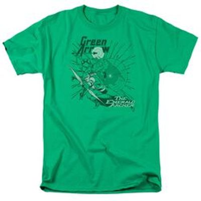 DC GREEN ARROW THE EMERALD ARCHER-S/S ADULT T-Shirt