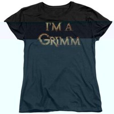 GRIMM IM A GRIMM - S/S WOMENS TEE - BLACK - 2X - BLACK T-Shirt