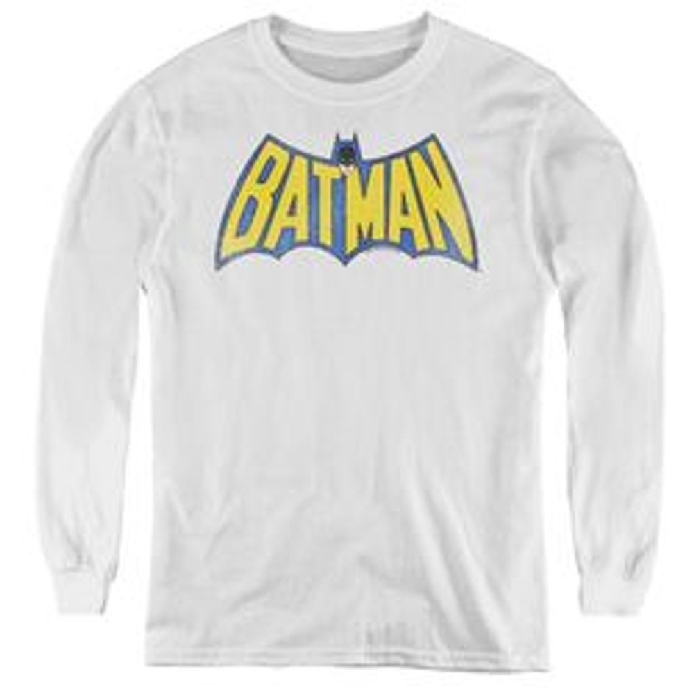 TrevCo Dc Classic Batman Logo - Youth Long Sleeve Tee - White | Foxvalley  Mall