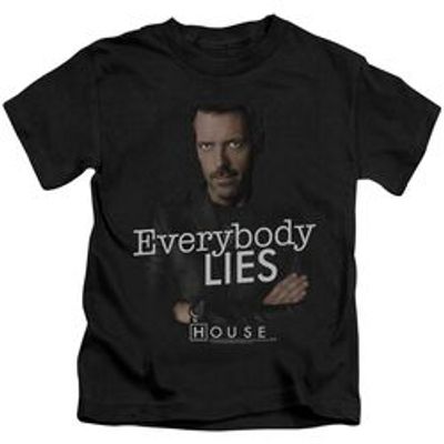 HOUSE EVERYBODY LIES - S/S JUVENILE 18/1 - BLACK - T-Shirt