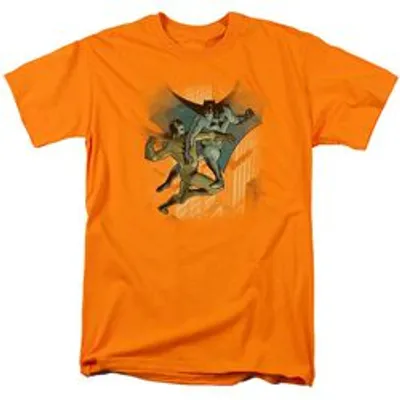 BATMAN BATMAN VS CATMAN - S/S ADULT 18/1 - KELLY GREEN T-Shirt