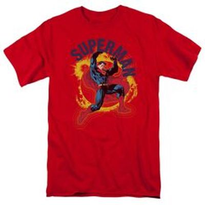 SUPERMAN A NAME TO UPHOLD - S/S ADULT 18/1 - HOT PINK T-Shirt