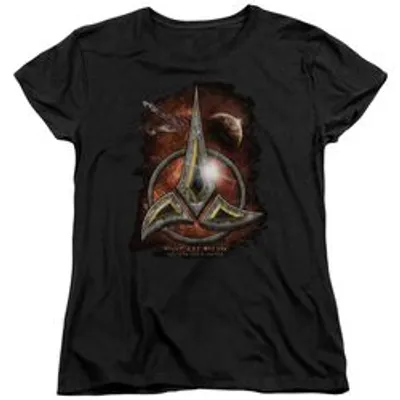 STAR TREK KLINGON CREST - S/S WOMENS TEE T-Shirt