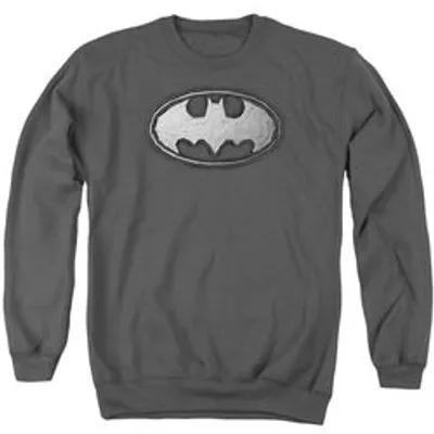 Batman Duct Tape Logo - Adult Crewneck Sweatshirt - Charcoal