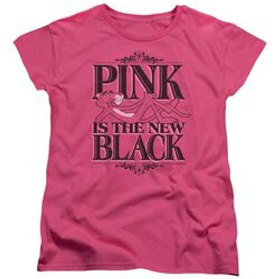 PINK PANTHER THE NEW BLACK - S/S WOMENS TEE - HOT PINK T-Shirt