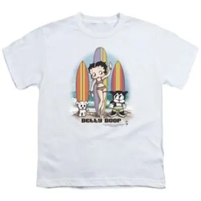 BETTY BOOP SURFERS - S/S YOUTH 18/1 - WHITE T-Shirt