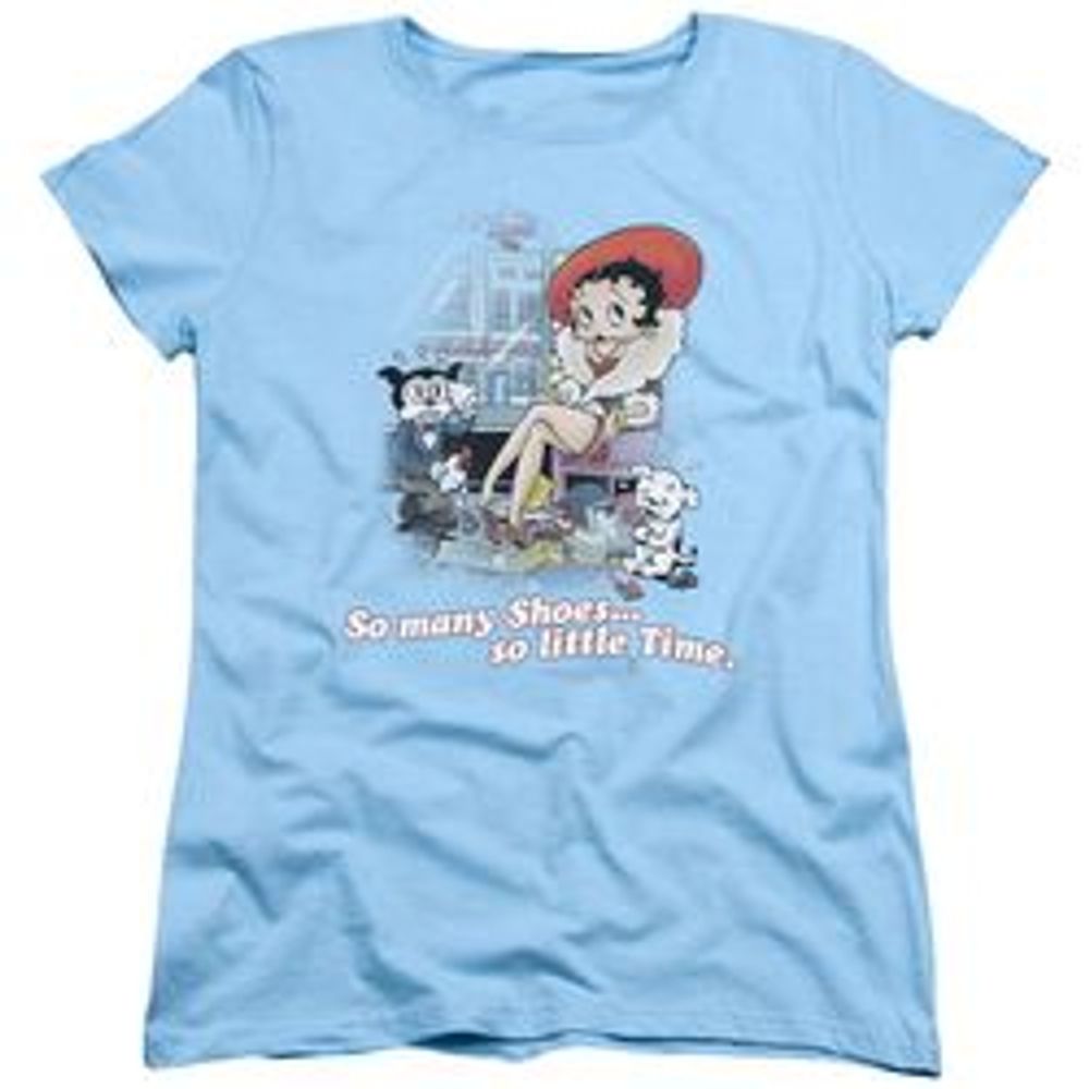 BETTY BOOP SO MANY SHOES-S/S WOMENS T-Shirt