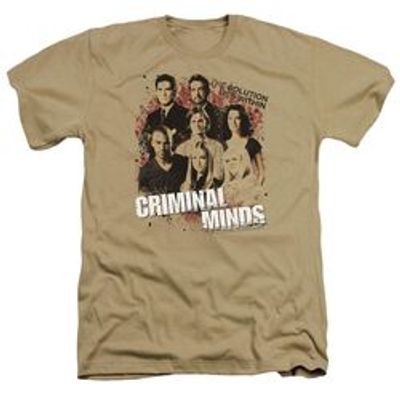 CRIMINAL MIND OLUTION LIES WITHIN - ADULT HEATHER - SAND T-Shirt