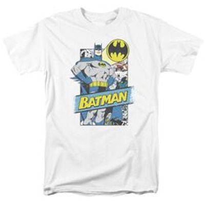 BATMAN OUT OF THE PAGES-S/S ADULT 18/1 - PINK T-Shirt