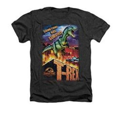 Jurassic Park Rex in City Heather T-Shirt