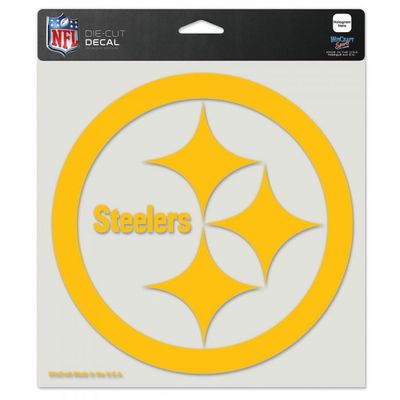 Pittsburgh Steelers 8x8 Perfect Cut Decal Gold