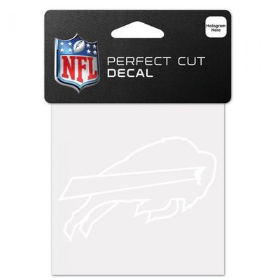 Buffalo Bills 4x4 Perfect Cut Decal White