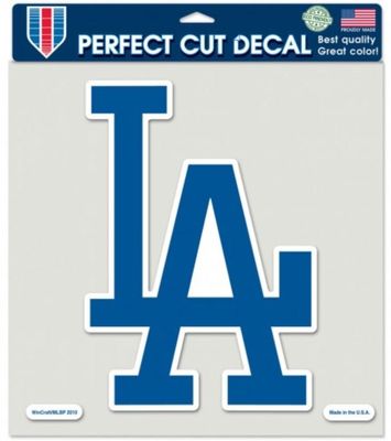 Los Angeles Dodgers LA 8x8 Perfect Cut Decal
