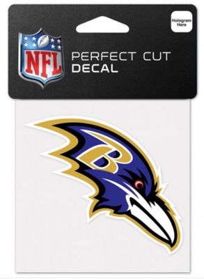 Baltimore Ravens 4x4 Perfect Cut Decal