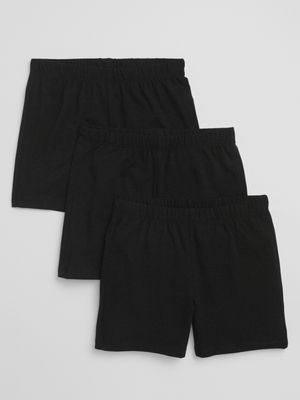 Kids Pull-On Cartwheel Shorts (3-Pack