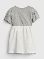 Toddler Ruffle Eyelet Mix-Media Dress