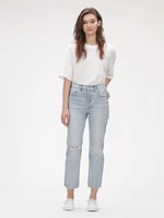 High Rise Cheeky Straight Jeans