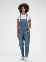 Relaxed Denim Overalls With Washwell™