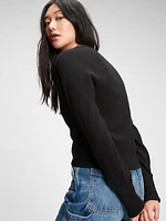 Cropped V-Neck Cardigan