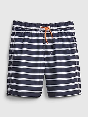 Kids 6" Recycled Printed Swim Trunks