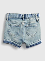 Toddler Shortie Demim Shorts with Washwell™