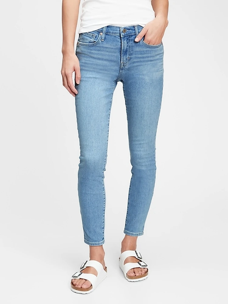 Mid Rise True Skinny Jeans