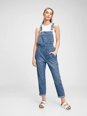 Relaxed Denim Overalls With Washwell™