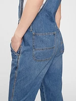 Relaxed Denim Overalls With Washwell™