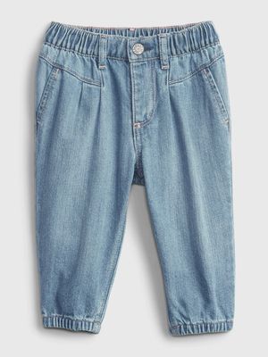 Baby 100% Organic Cotton Bubble Jeans with Washwell3