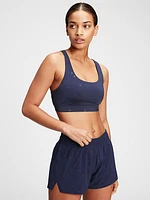 GapFit Blackout Medium Impact Crossback Sports Bra