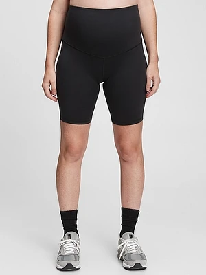 Maternity Recycled Power Full Panel Bike Shorts