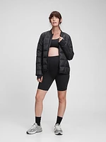 Maternity Recycled Power Full Panel Bike Shorts