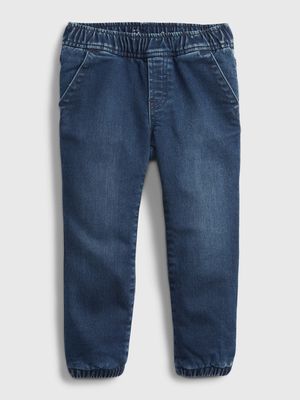 Toddler Denim Joggers with Washwell