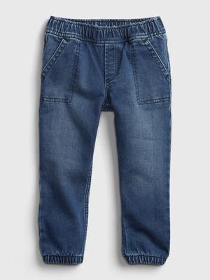 Toddler Everyday Denim Joggers with Washwell