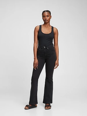 High Rise '70s Flare Jeans with Washwell